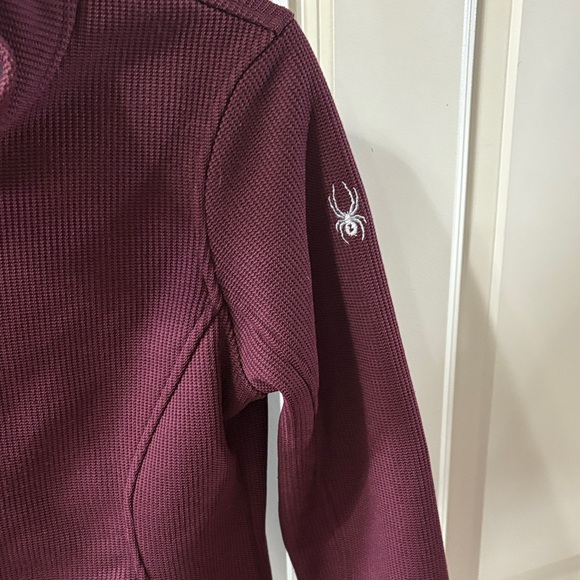 Spyder Maroon Ribbed Jacket - Picture 4 of 10